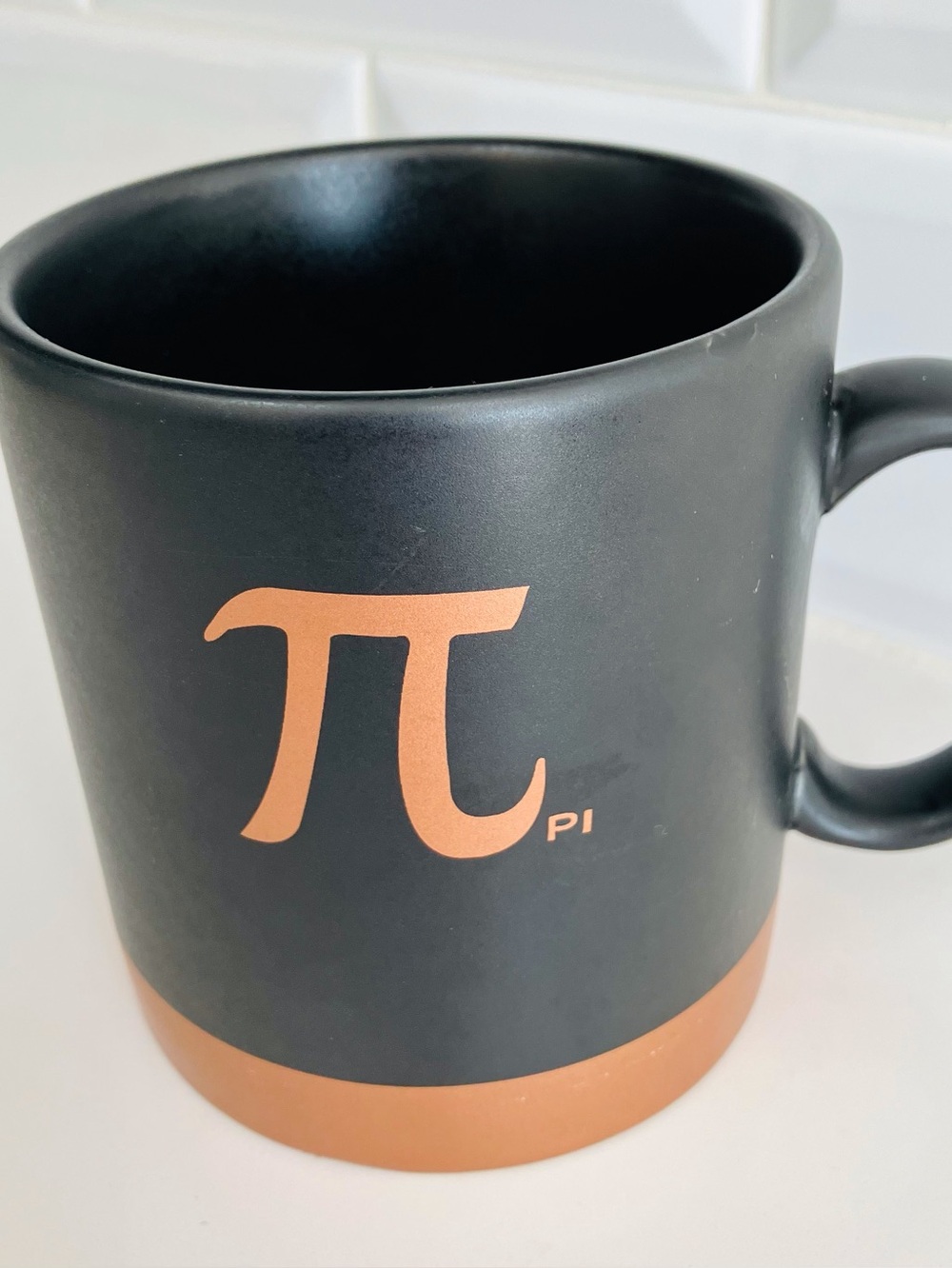 Givenchy Paris Pi Mug Black & Copper Coffee Cup DesignerMug Collectible